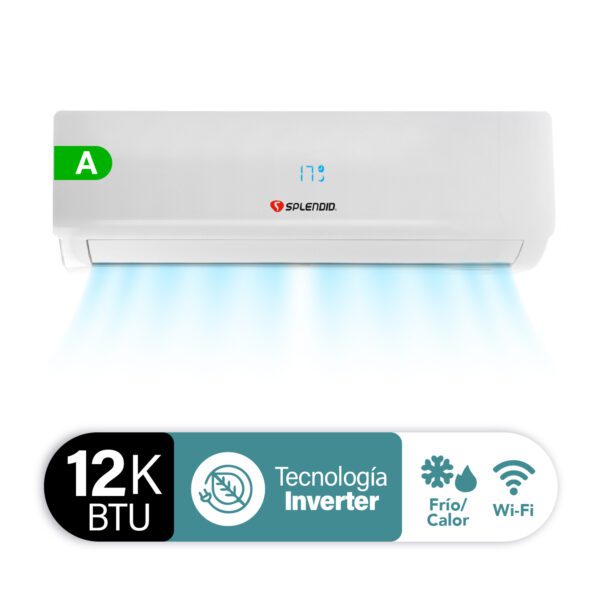 SPLIT MURO SPLENDID 12.000 BTU/HR INVERTER