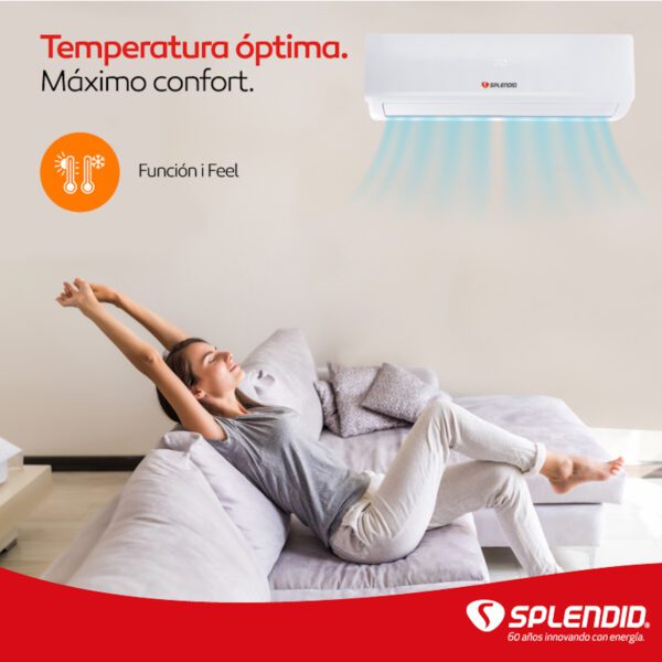 SPLIT MURO SPLENDID 9.000 BTU/HR INVERTER - Imagen 3