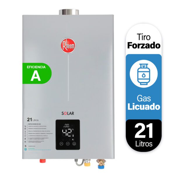 CALEFONT RHEEM TIRO FORZADO 21 LITROS - Imagen 2