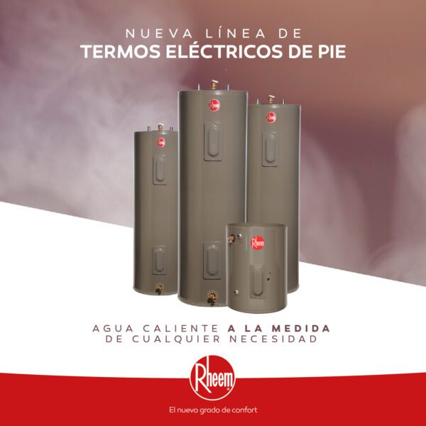 TERMO ELÉCTRICO RHEEM DE PISO MONOFÁSICO 57 LITROS - Imagen 2